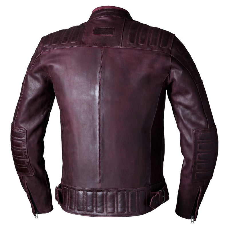 IOM TT BRANDISH 2 CE LEATHER JACKET OXBLOOD