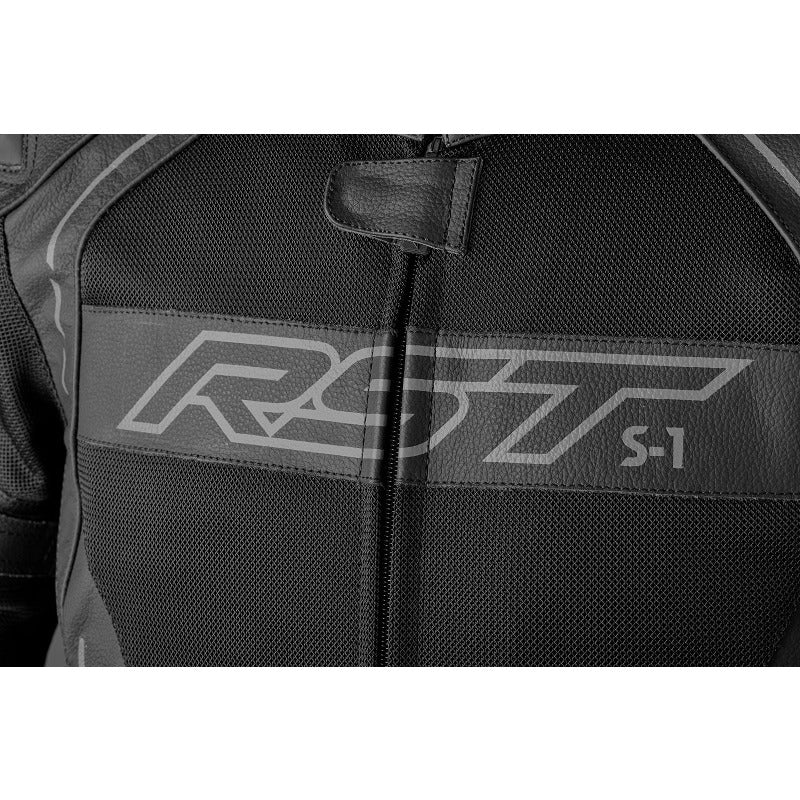 S-1 VENTED LEATHER / MESH JACKET BLACK