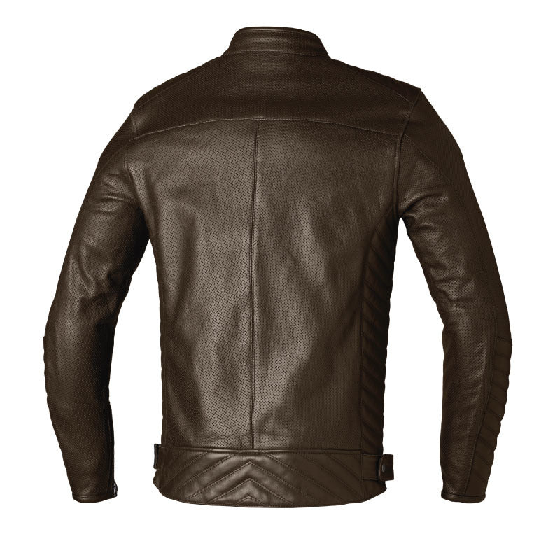 ROADSTER 3 CE VENTED LEATHER JACKET BROWN