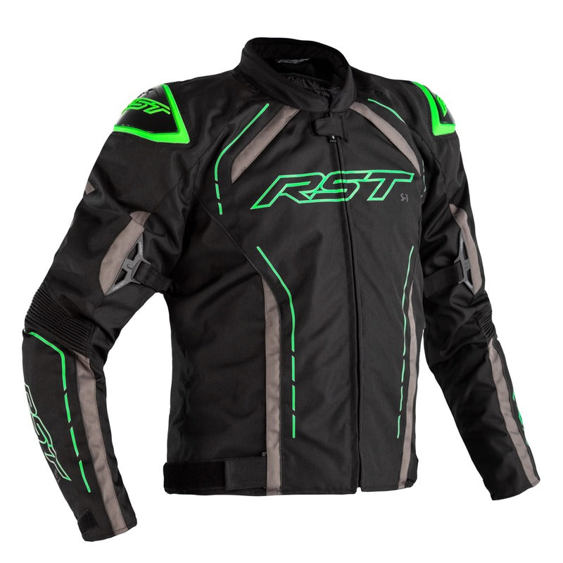 S-1 CE SPORT WATERPROOF JACKET BLACK FLURO-GREEN