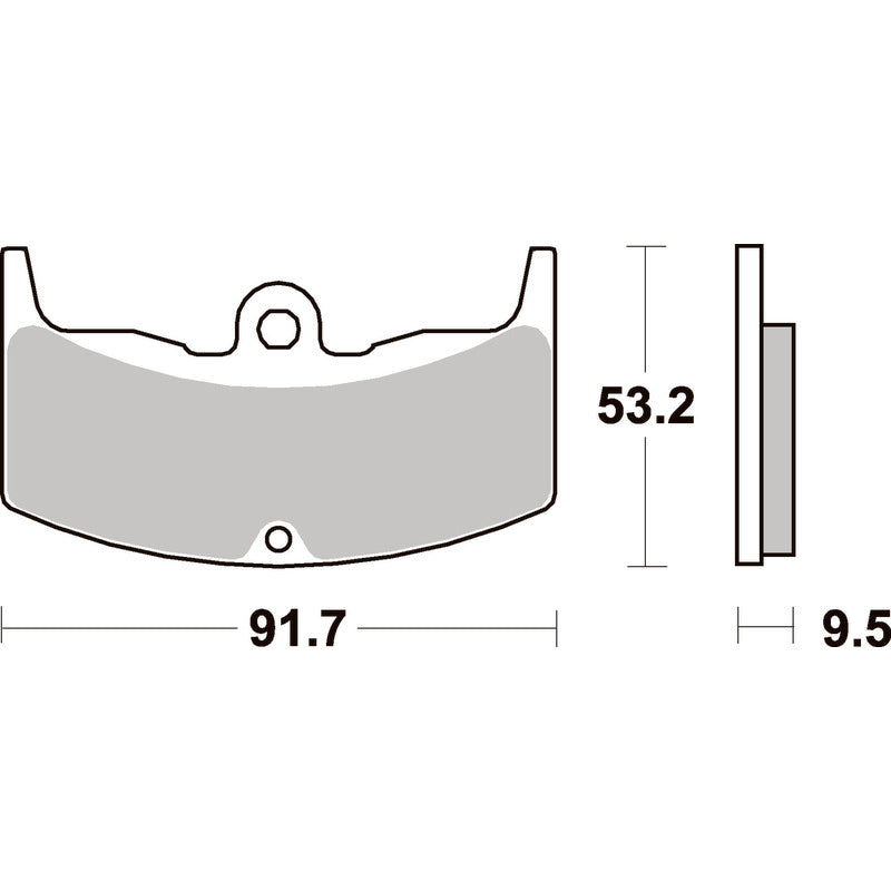 SBS 571HF FRONT/REAR PADS | CERAMIC STREET