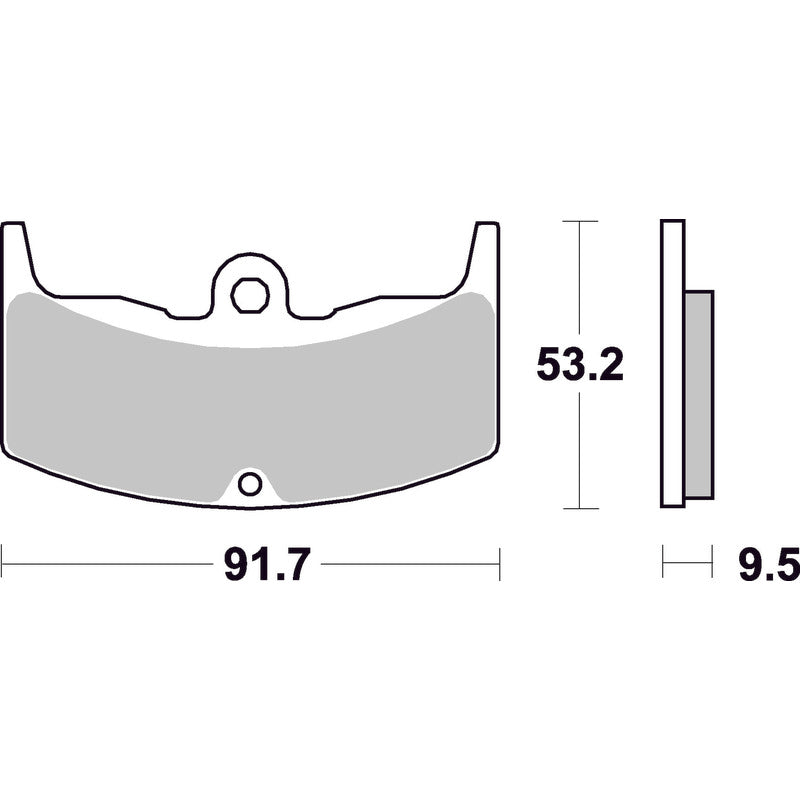 SBS 571LF REAR PADS | CERAMIC STREET >> SB571HF