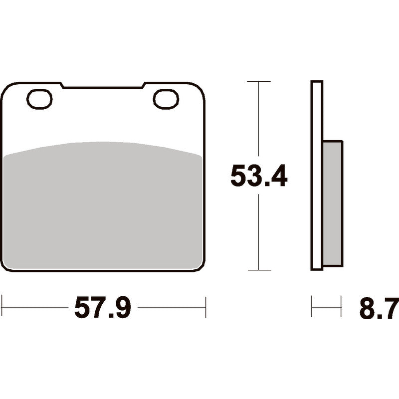 SBS 577HS FRONT PADS | SINTER STREET
