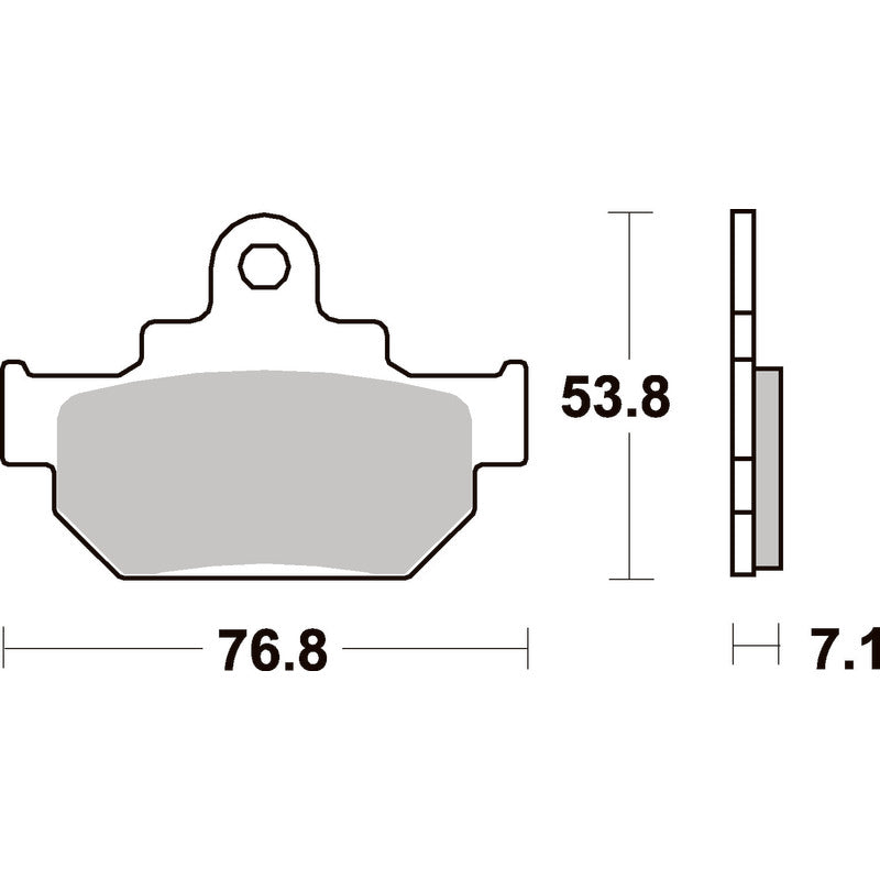 SBS 581HF FRONT/REAR PADS | CERAMIC STREET