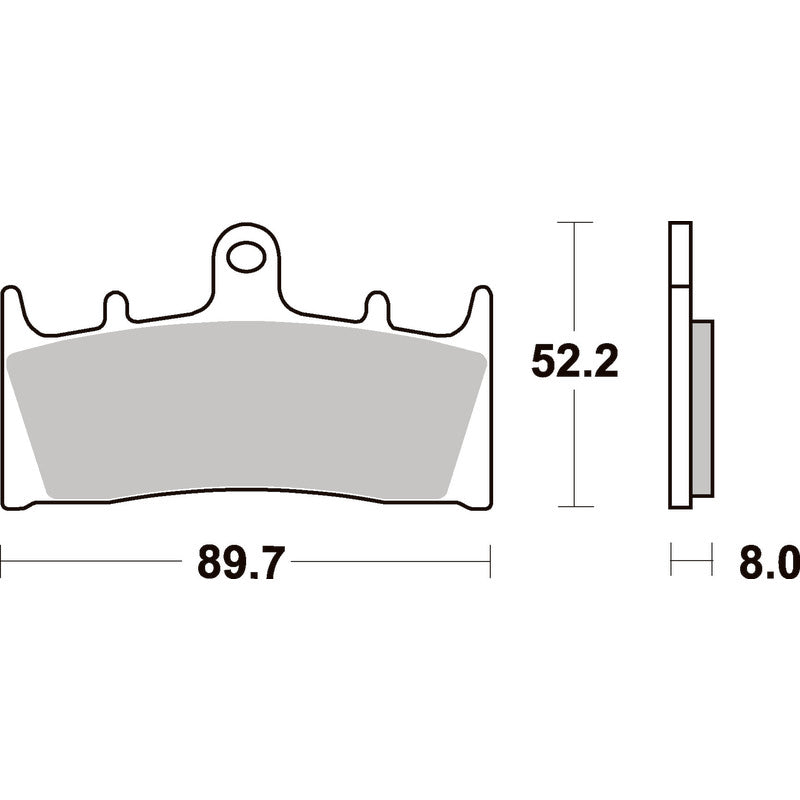 SBS 686HS FRONT PADS | SINTER STREET