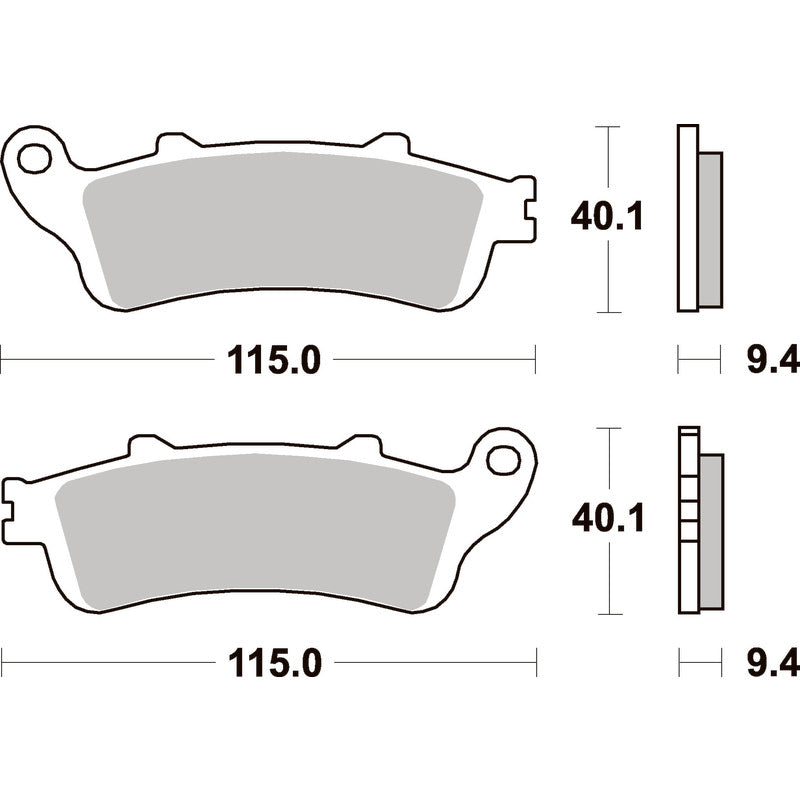 SBS 722LS REAR PADS | SINTER STREET