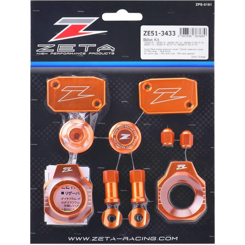 ZETA BILLET BLING KIT | KTM SXF/XCF '13- | ORANGE