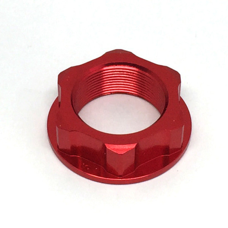 ZETA STEERING STEM NUT | M24x32-P1.0 H12 | RED $#$