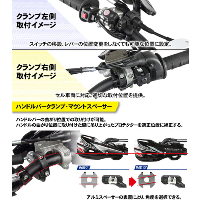 ZETA HANDGUARDS MX | IMPACT X3 | BLACK