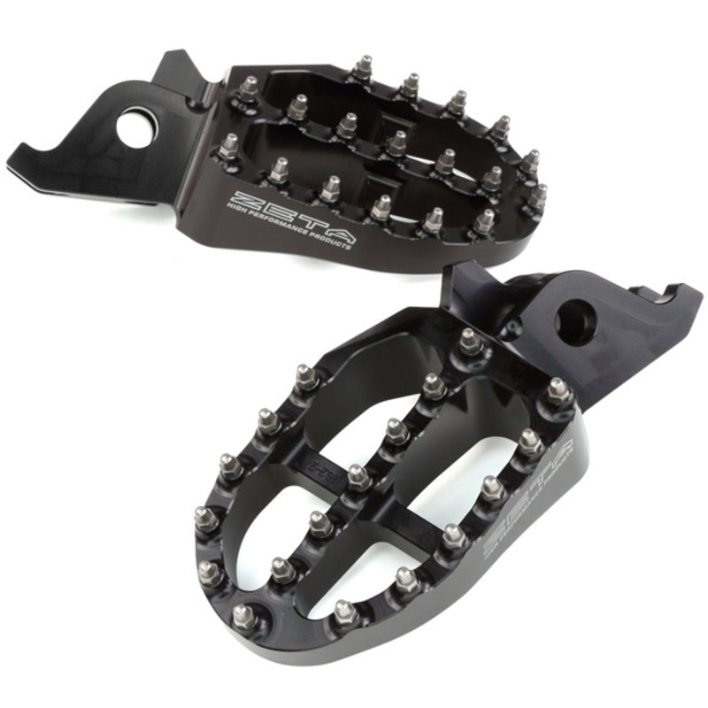 ZETA FOOTPEGS ALLOY ULTRAWIDE | CRF250/450,CRF250L/M/RALLY | 57mm BLACK.
