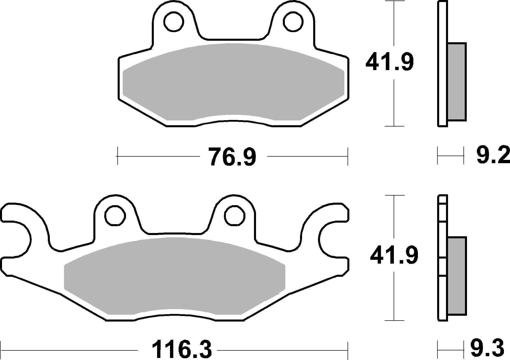SBS FRICTION - Ceramic Front Scooter Brake Pads (SBS 878) - 210HF-