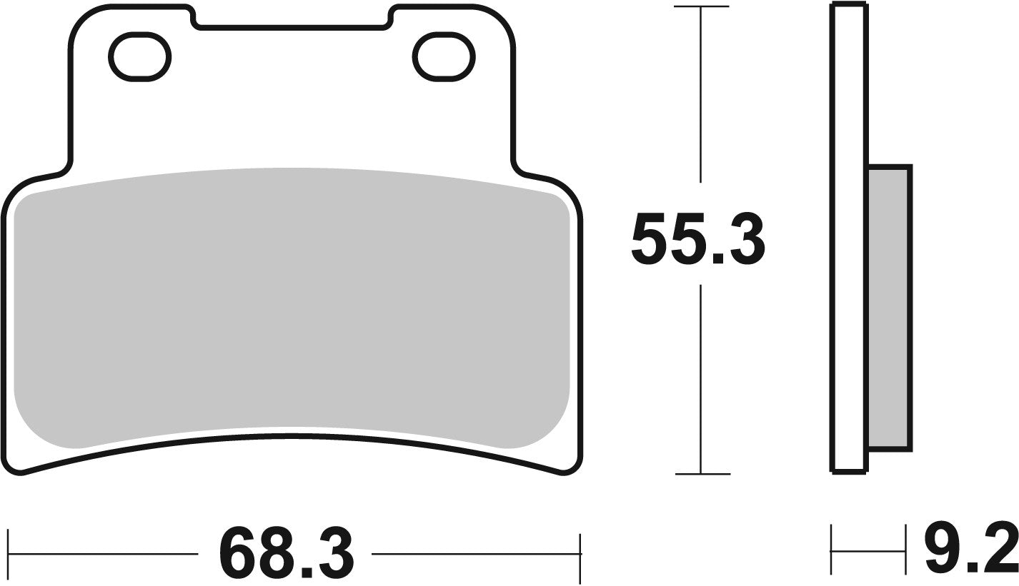 SBS FRICTION - Sinter Front Scooter Brake Pads (SBS 892) - 214MS-
