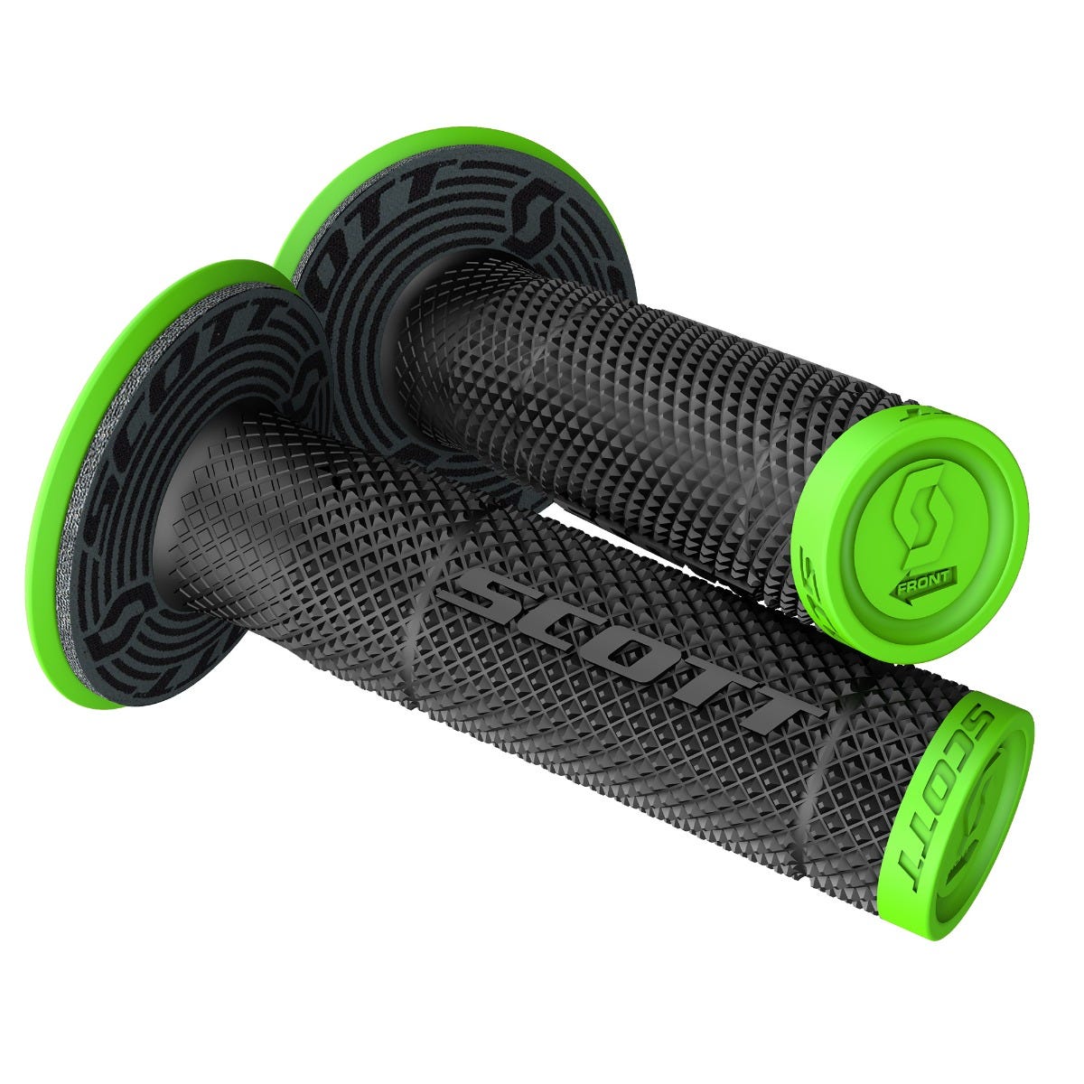 SCOTT GRIP SX II NEON Green/Black w/ donuts