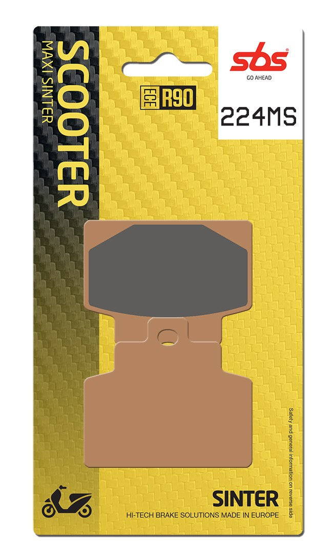 SBS FRICTION - Sinter Front Scooter Brake Pads - 224MS-