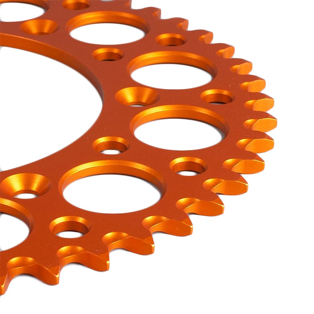 RENTHAL REAR SPROCKET MX ULTRALIGHT GROOVED ORG 50T (224U-520-50GPOR)