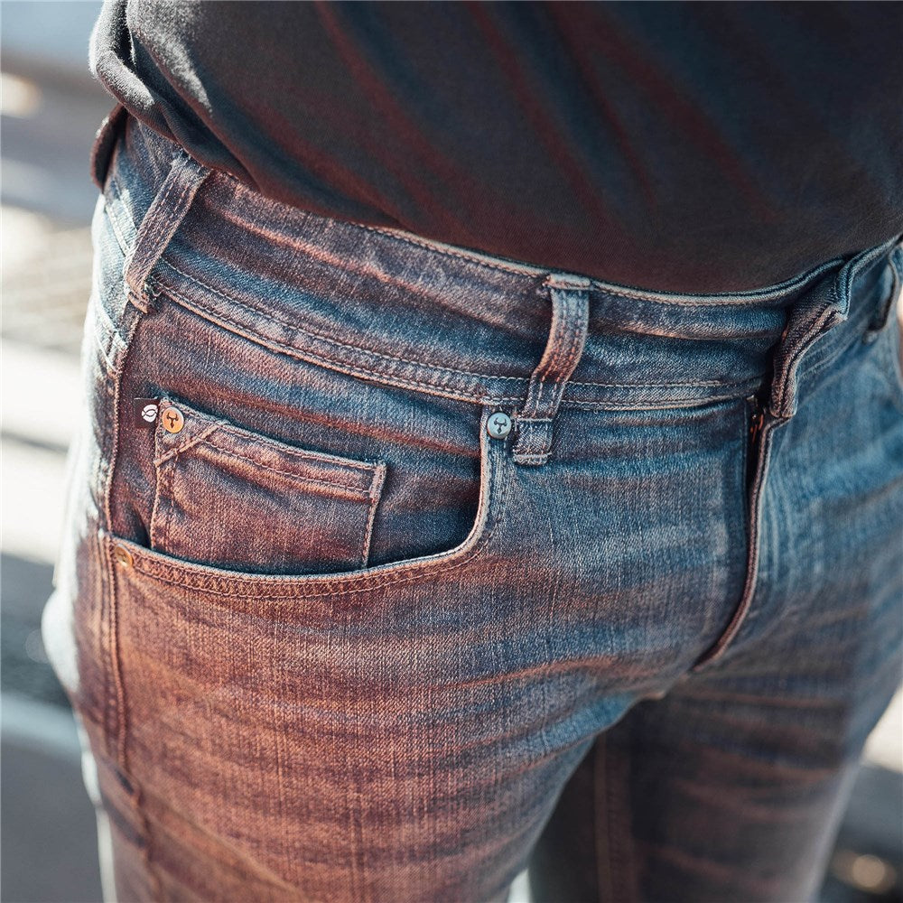 BULL-IT 24 MENS AJAX STRAIGHT (AA) REGULAR - STEEL BLU (30)