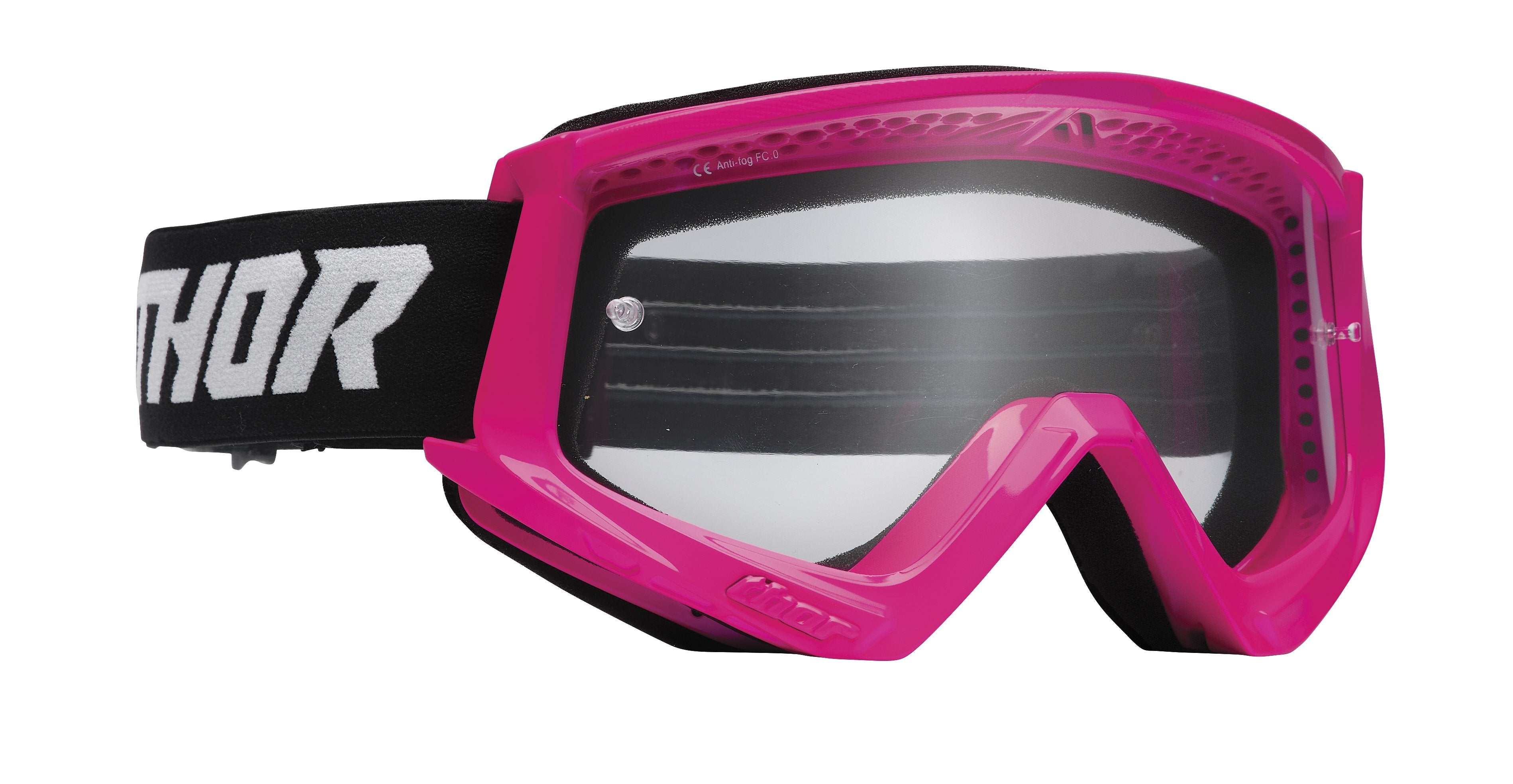 Goggle Combat Racer Yth Flo Pink/Black 2601-3051