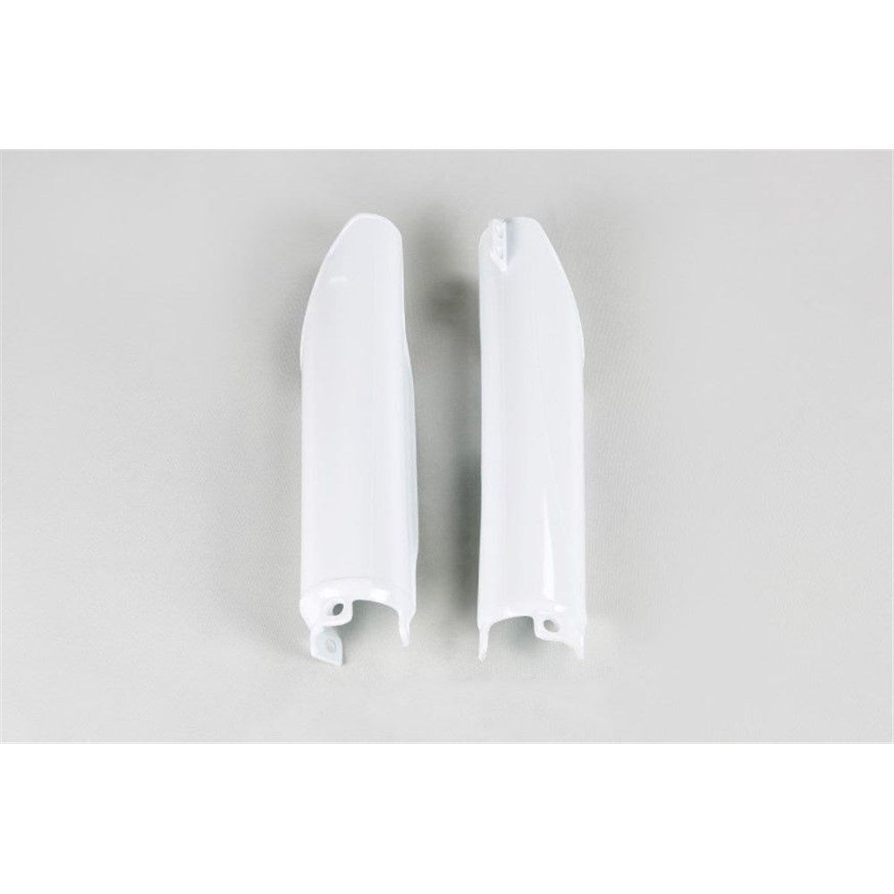 UFO HONDA FORK SLIDER PROTECTORS CR125-500 91 ON WHT #