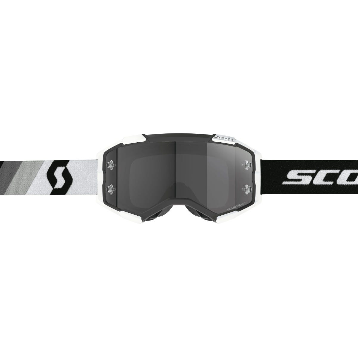 SCOTT Fury Light Sensitive Goggle - premium black/white | light sensitive grey lens