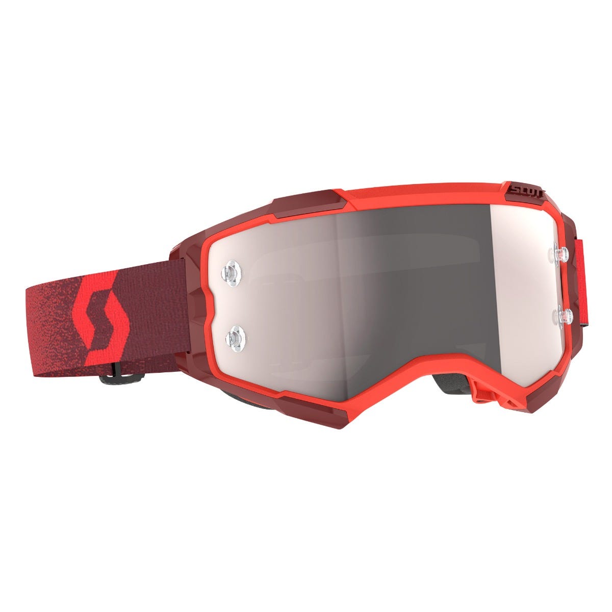 SCOTT Fury Goggle - red | silver chrome lens