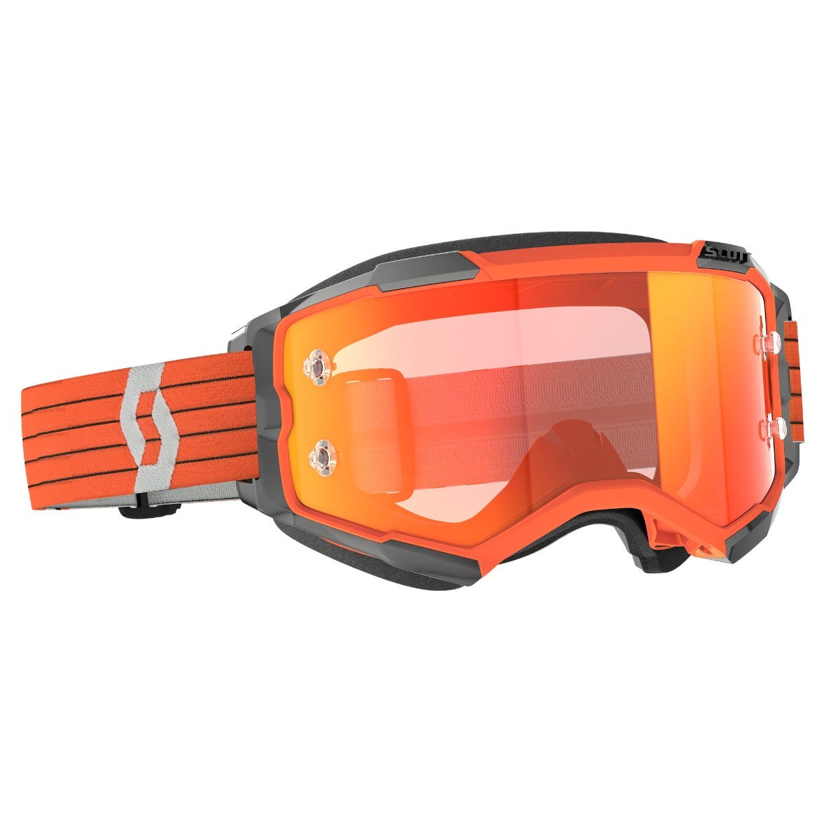 Goggle Fury orange/grey orange chrome works
