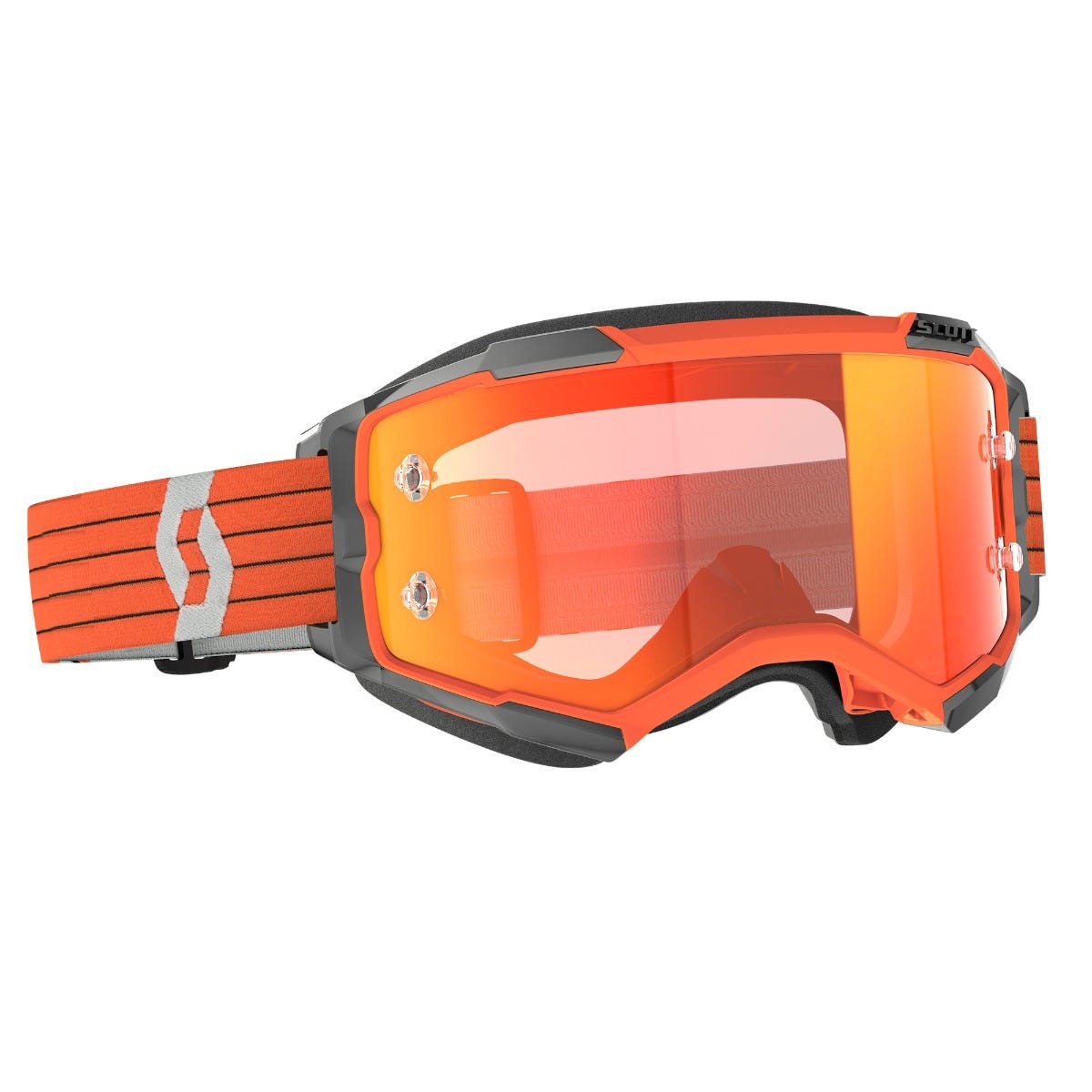 SCOTT Fury Goggle - orange/grey | orange chrome lens
