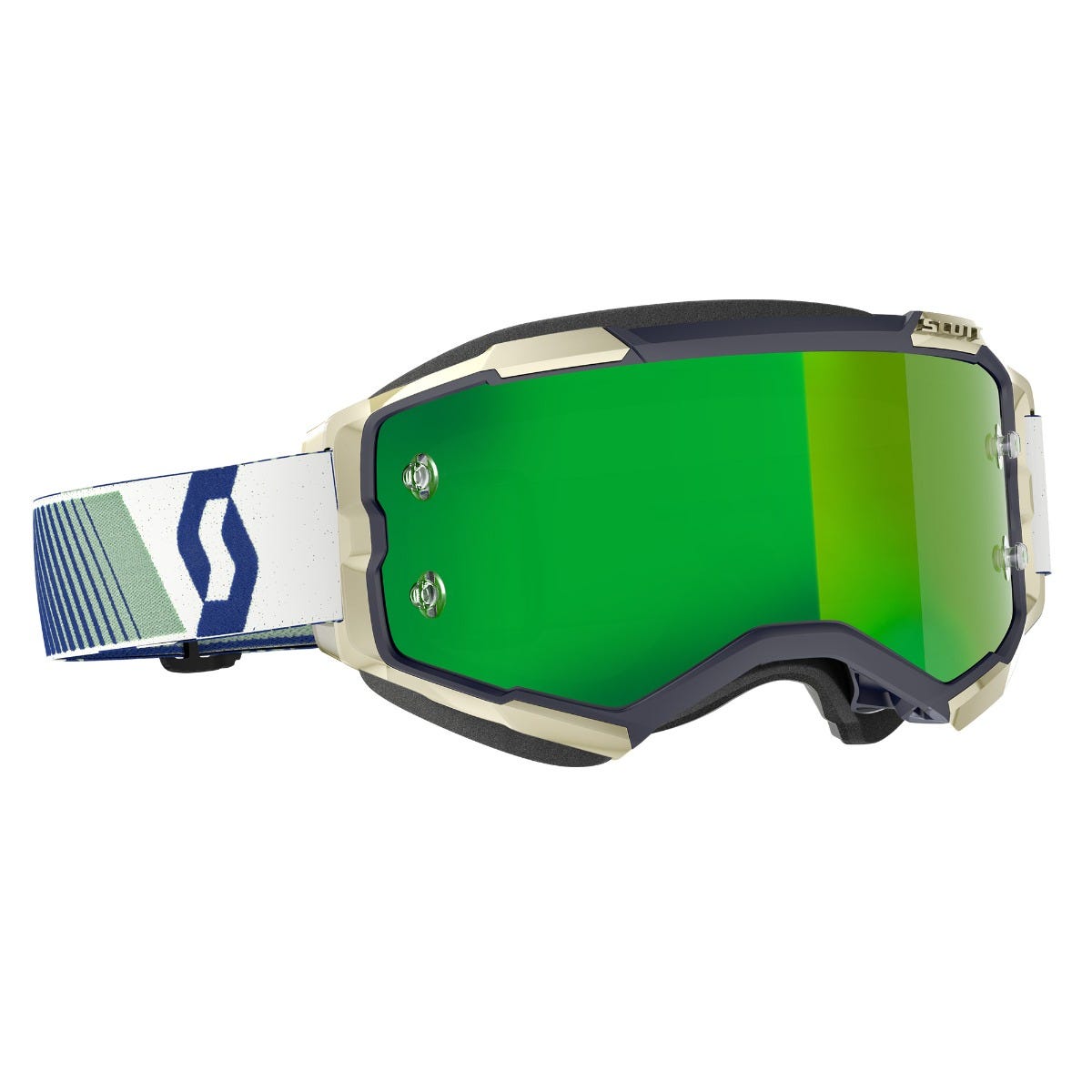 Goggle Fury blue/green green chrome works