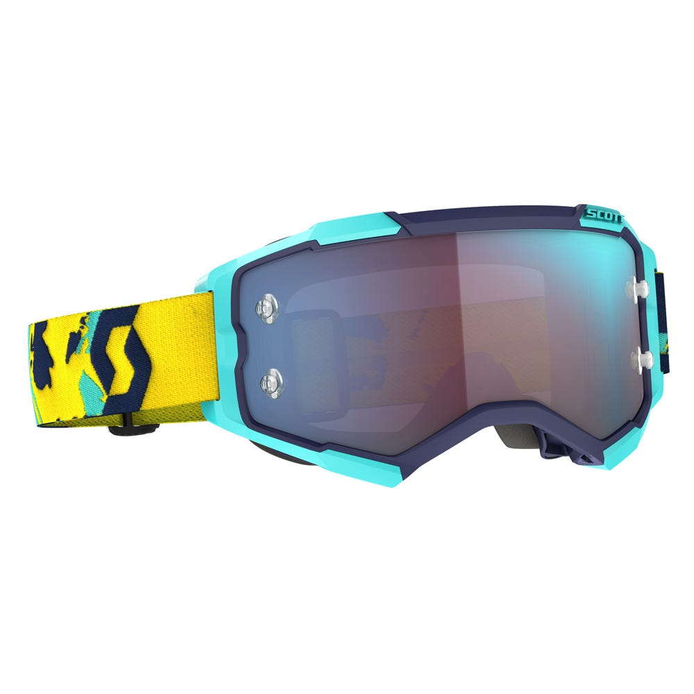 SCOTT Fury Goggle - blue/orange | blue chrome lens