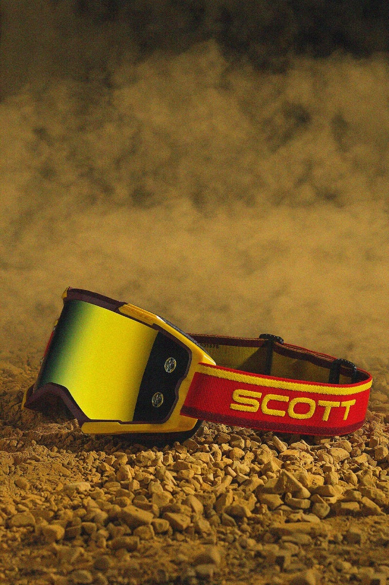 Scott Fury Heritage red/yellow yellow chrome works