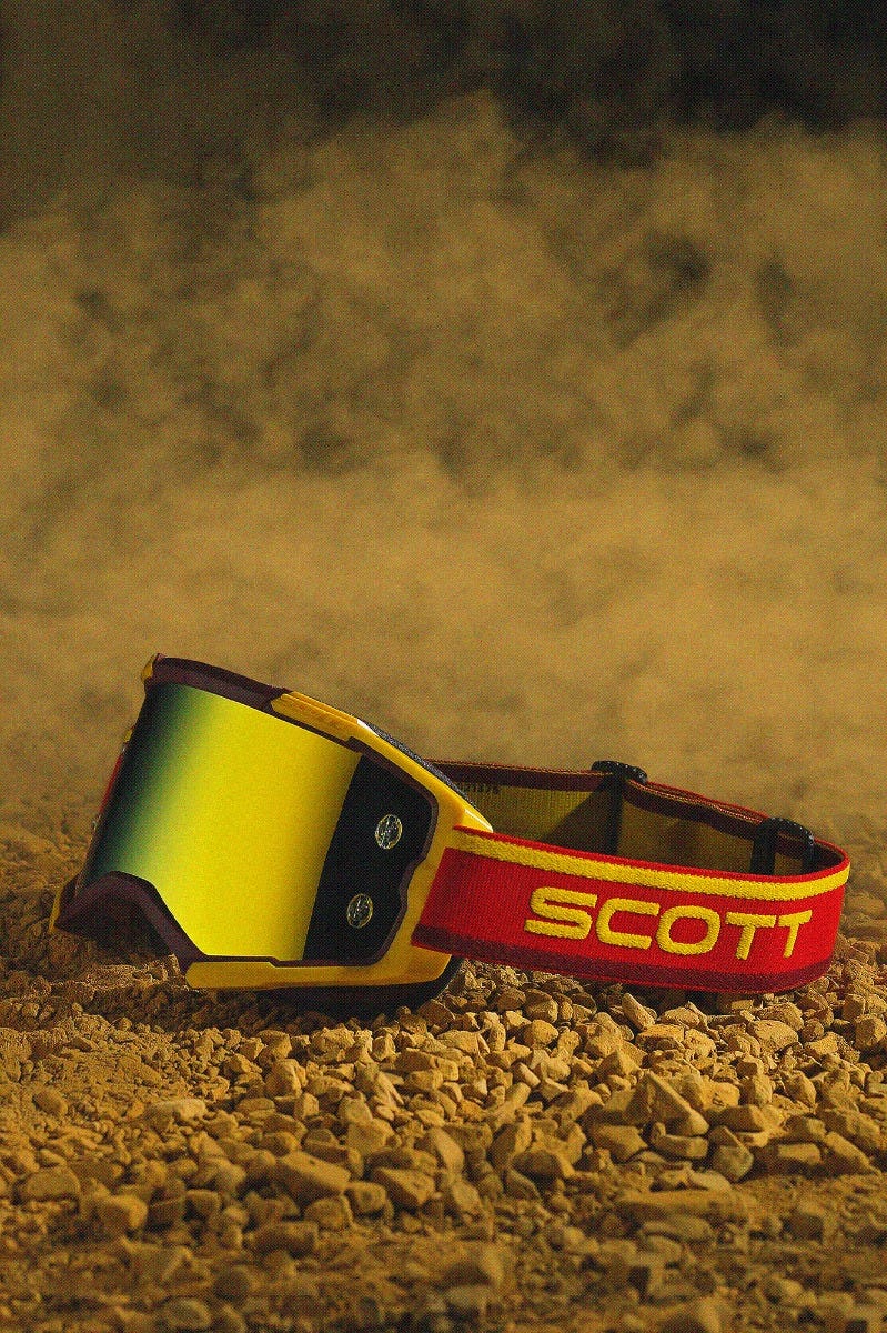 SCOTT Fury Goggle - red/yellow | yellow chrome lens