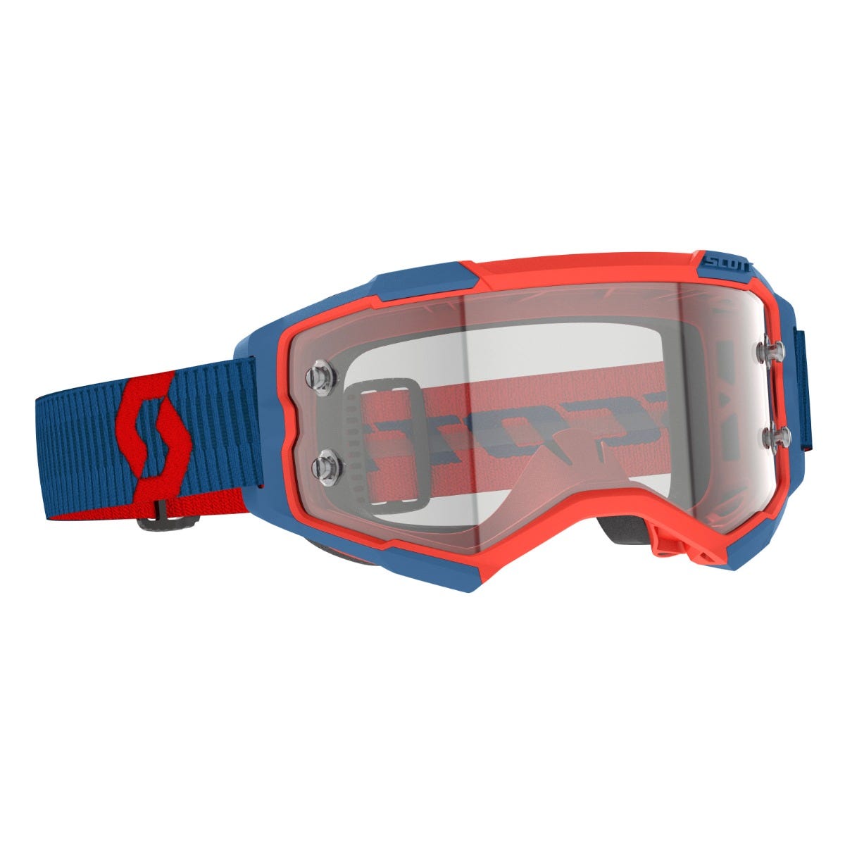 SCOTT Fury Goggle - dark blue/neon red | clear lens