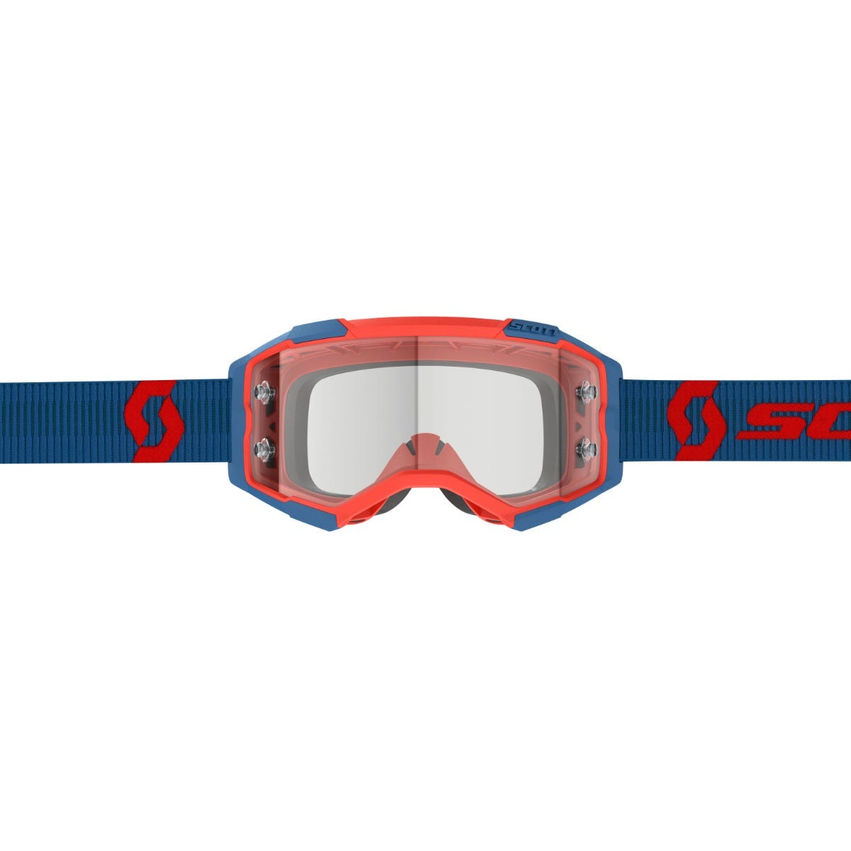 SCOTT Fury Goggle - dark blue/neon red | clear lens