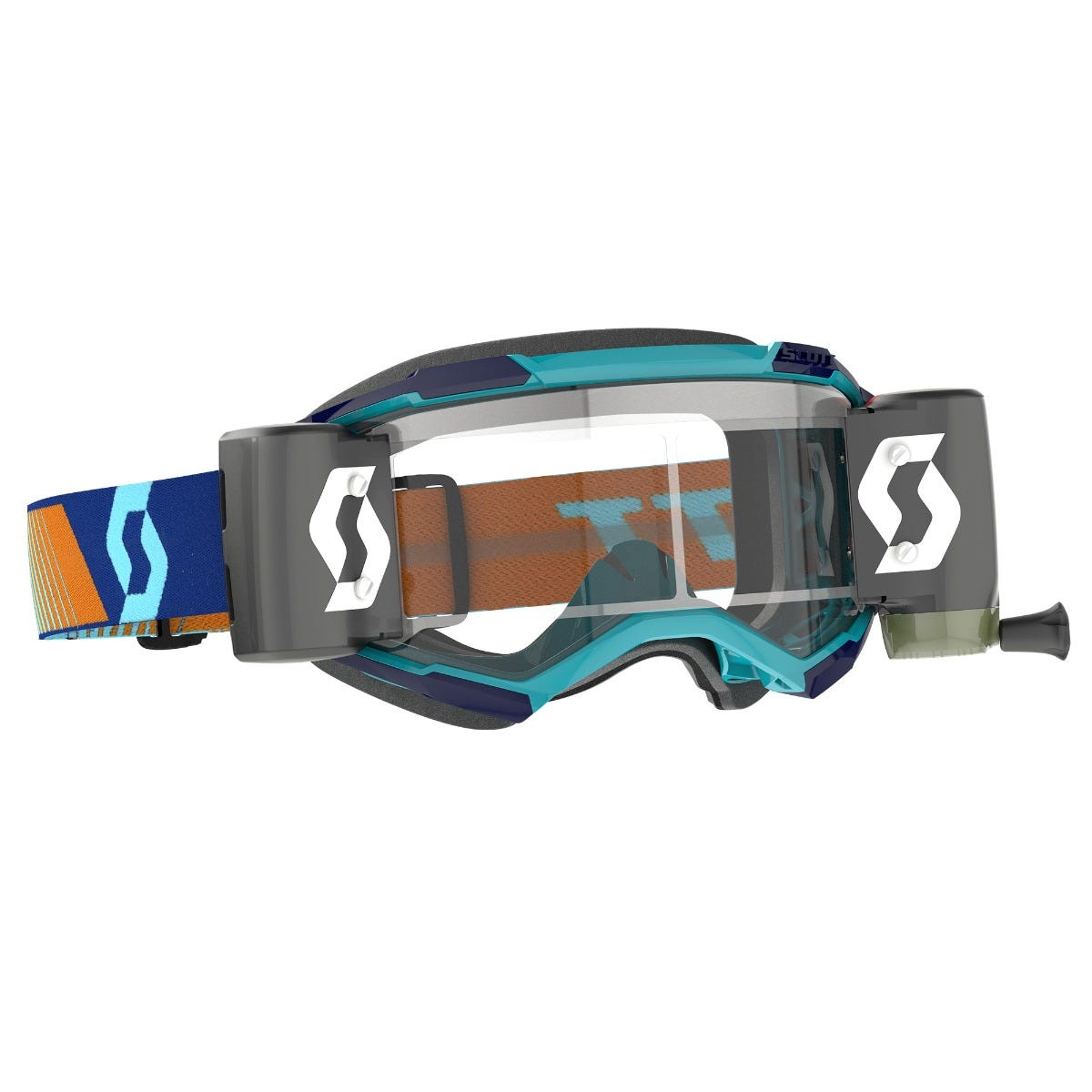 SCOTT Fury WFS Goggle - royal blue/orange | clear lens