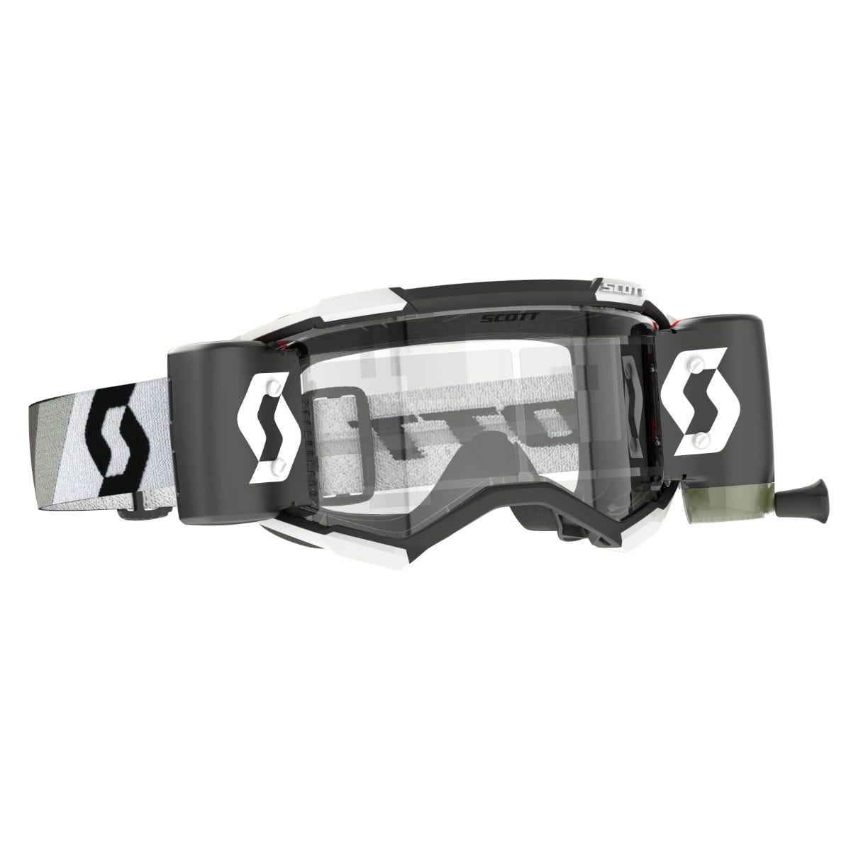 SCOTT Fury WFS Goggle - premium black/white | clear lens