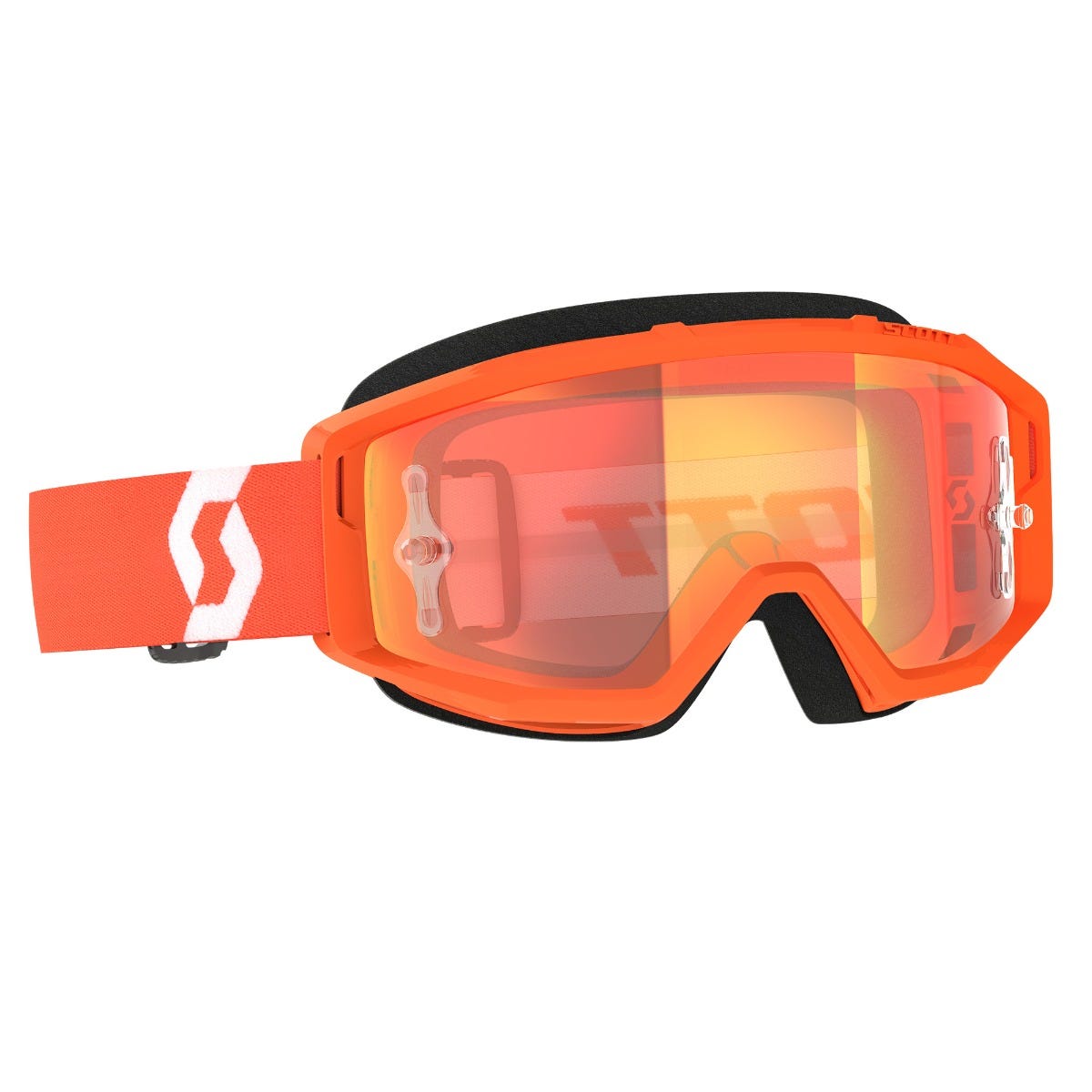 Goggle Primal orange/white orange chrome works