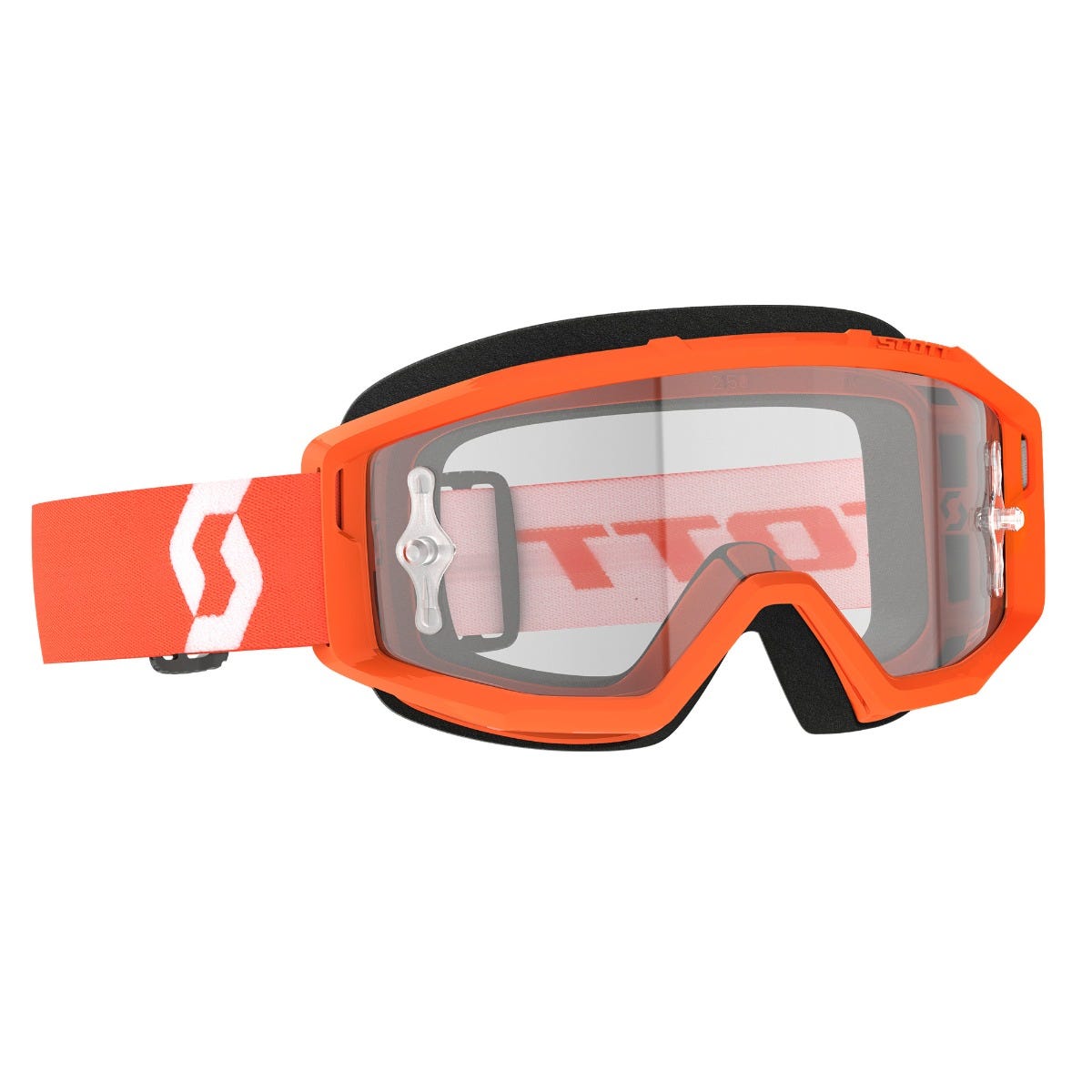 Goggle Primal clear orange/white clear works