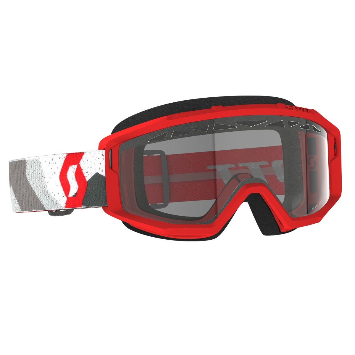 Goggle Primal Enduro camo white/red clear