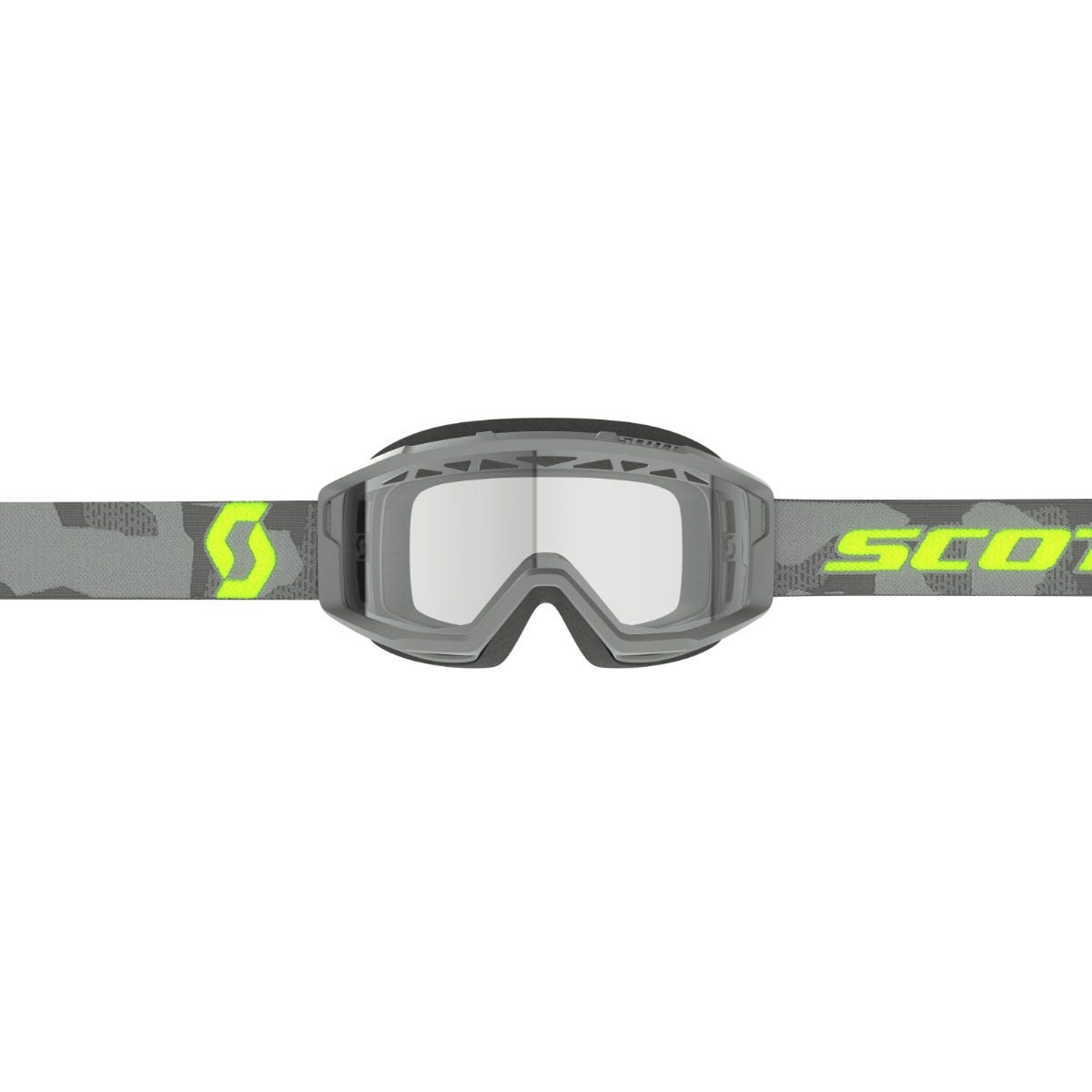 SCOTT Primal Enduro Goggle - light grey/neon yellow | clear lens