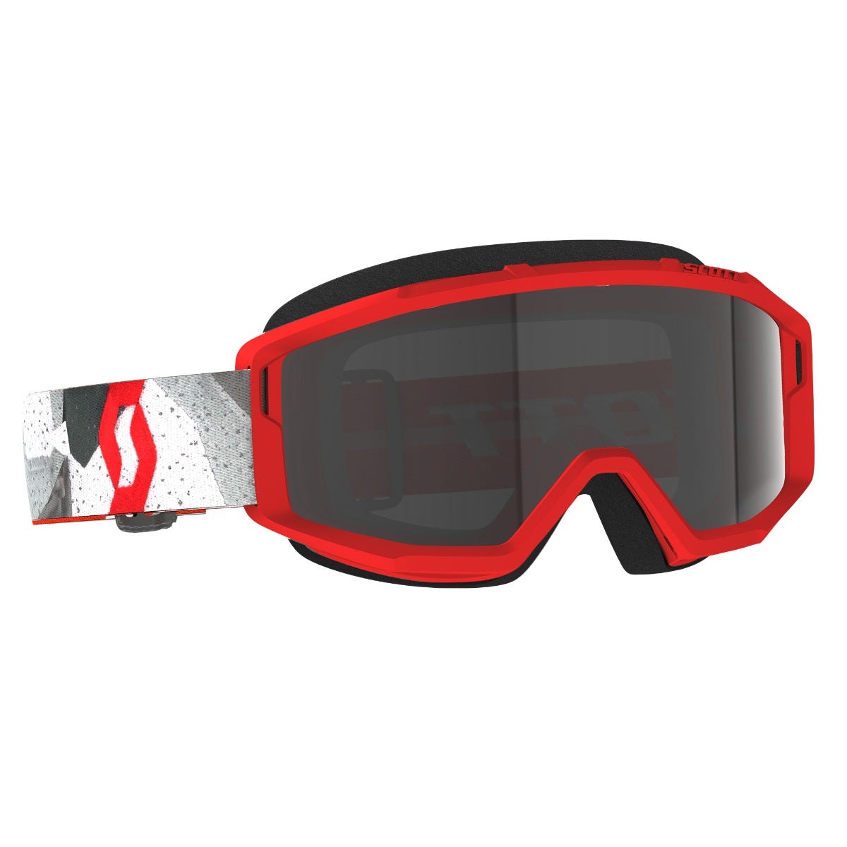 Goggle Primal Sand Dust camo white/red dark grey