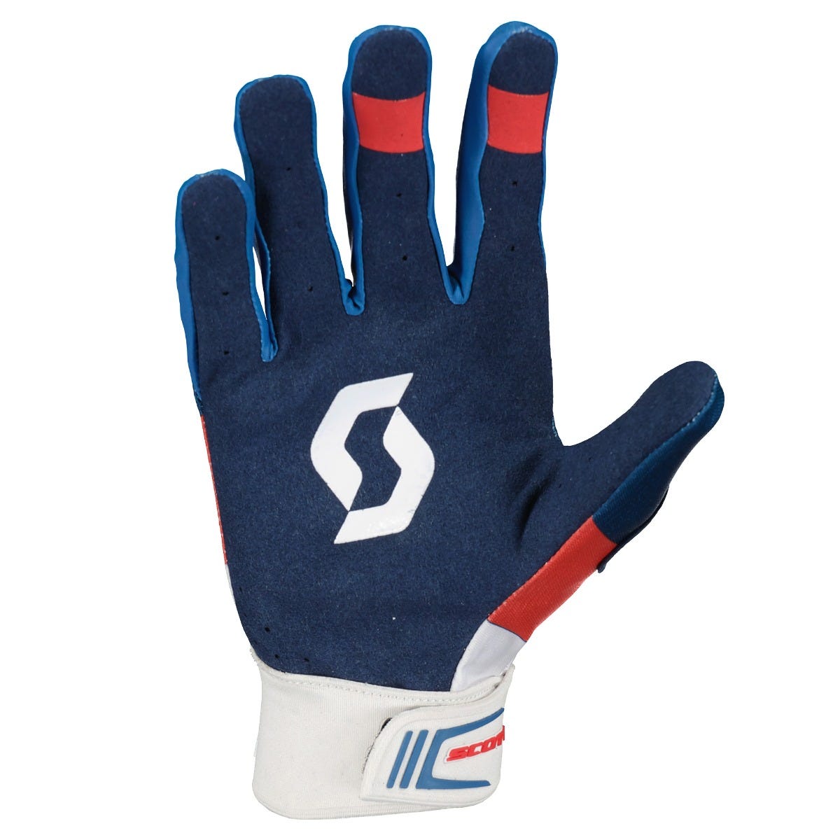 SCOTT Glove 450 Angled blue/red XXL