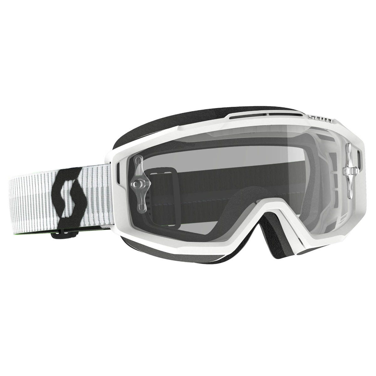 SCOTT Split OTG Goggle - white | clear lens