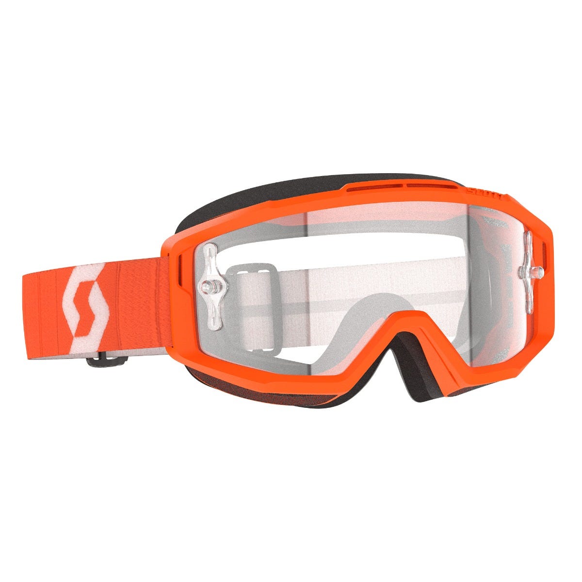 SCOTT Split OTG Goggle - orange | clear lens