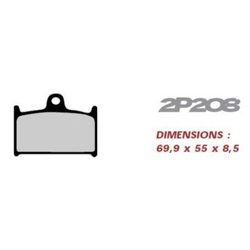 #NISSIN BRAKE PADS 2P-208 RS #D
