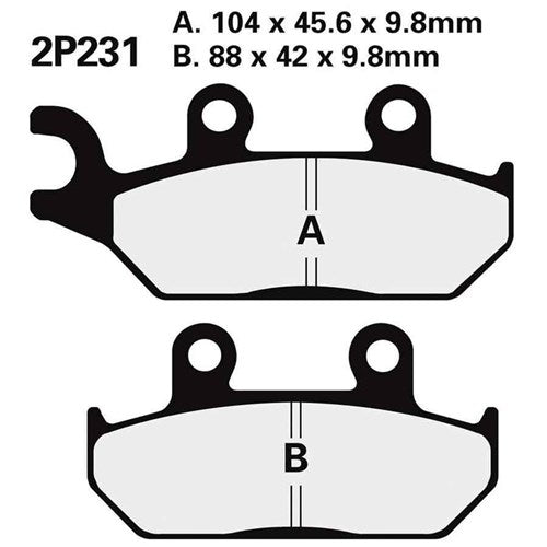 #NISSIN BRAKE PADS 2P-231 NS/SS