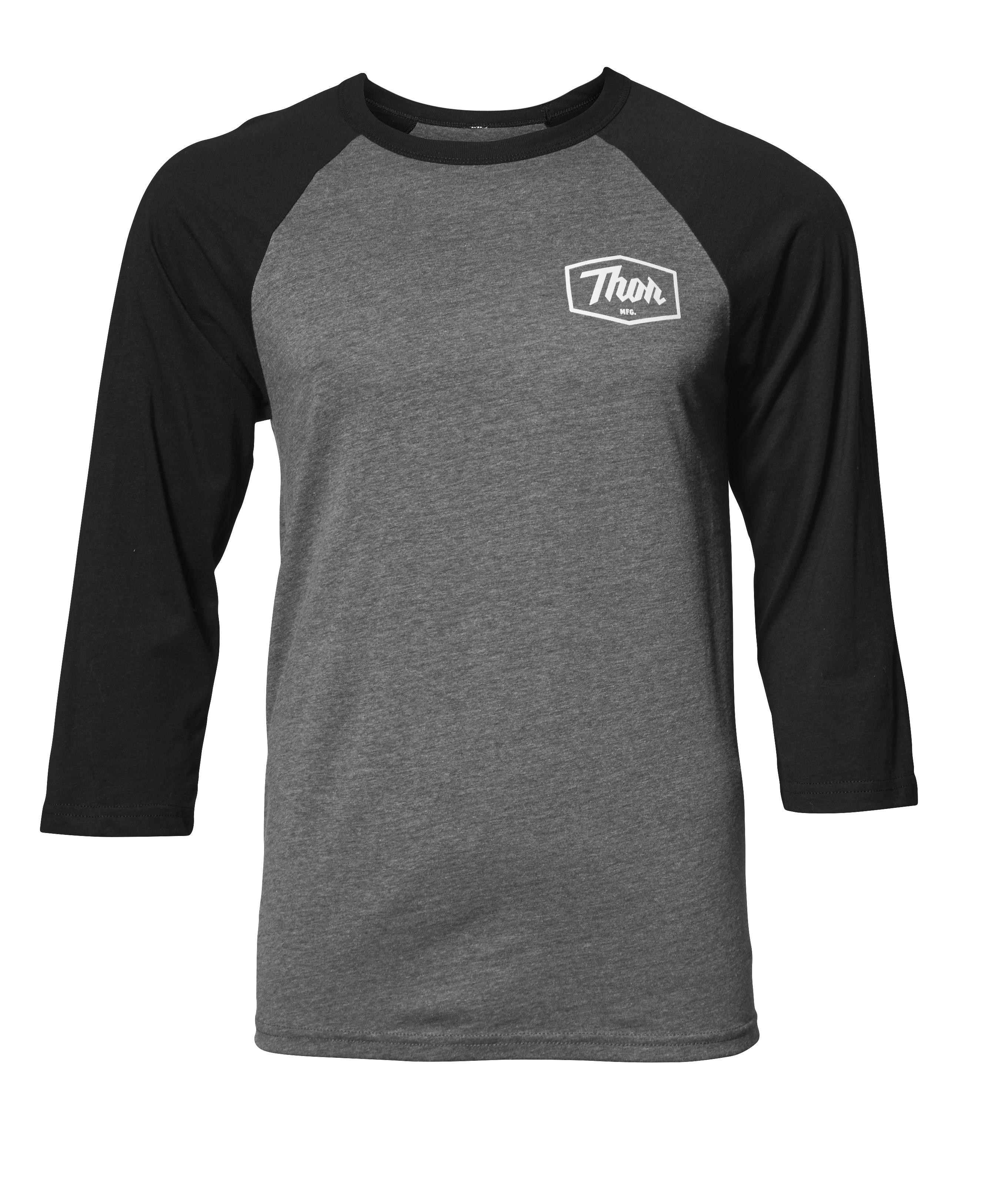 Tee S18 3/4 Script Wht/Blk – M 3030-16085
