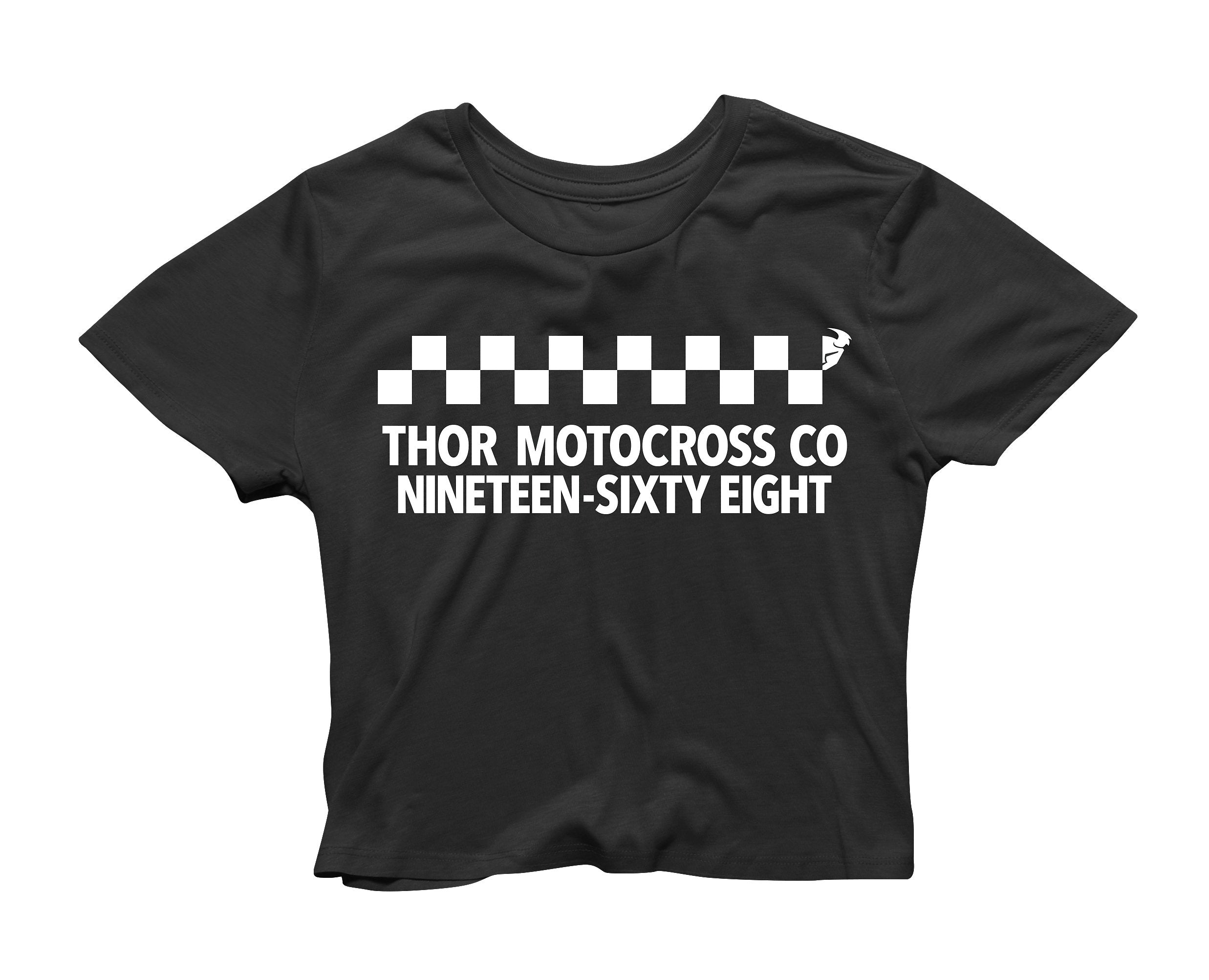 Tee S20W Checkup Crop Black – L 3031-3740