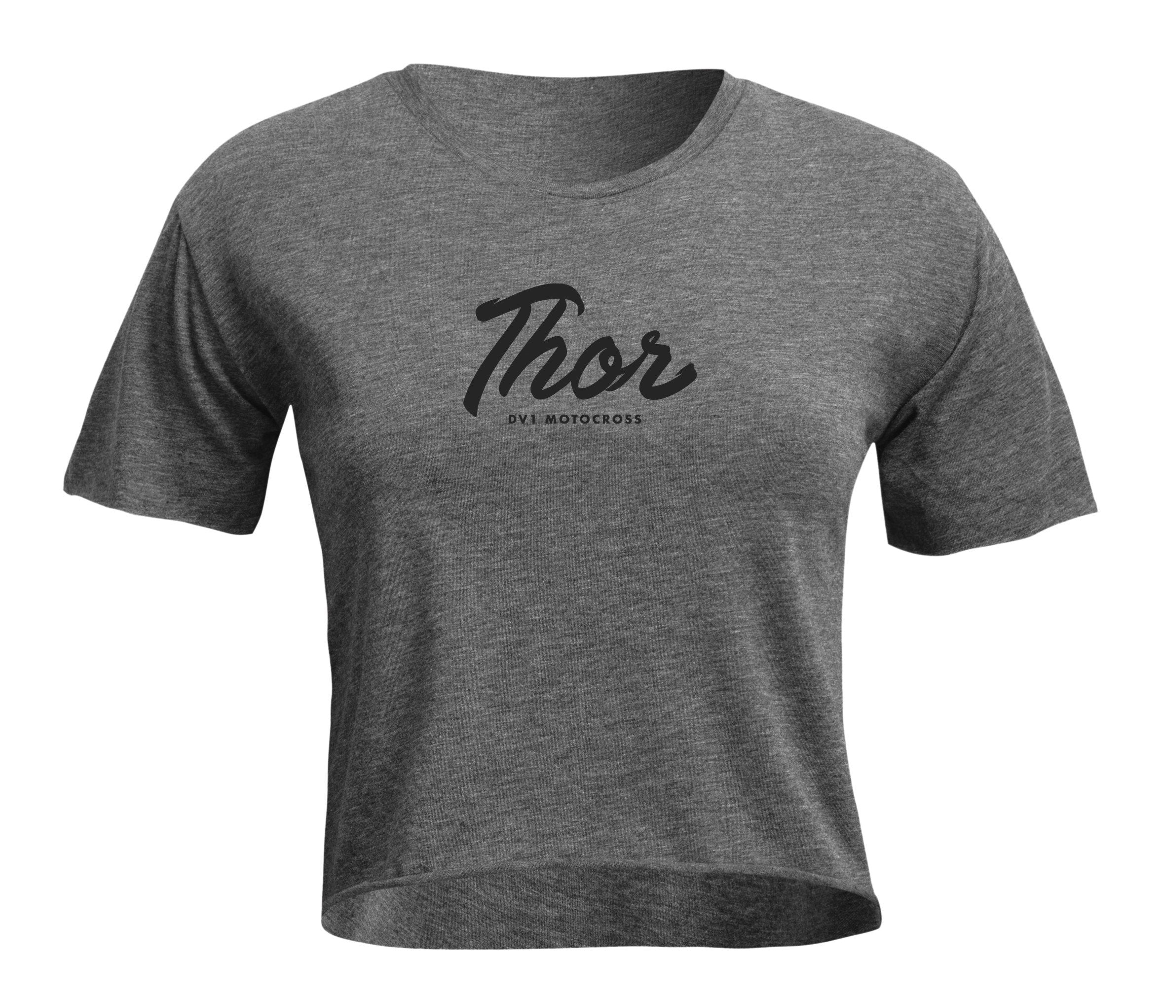 Tee Woman Script Crop Char SM – M 3031-4103