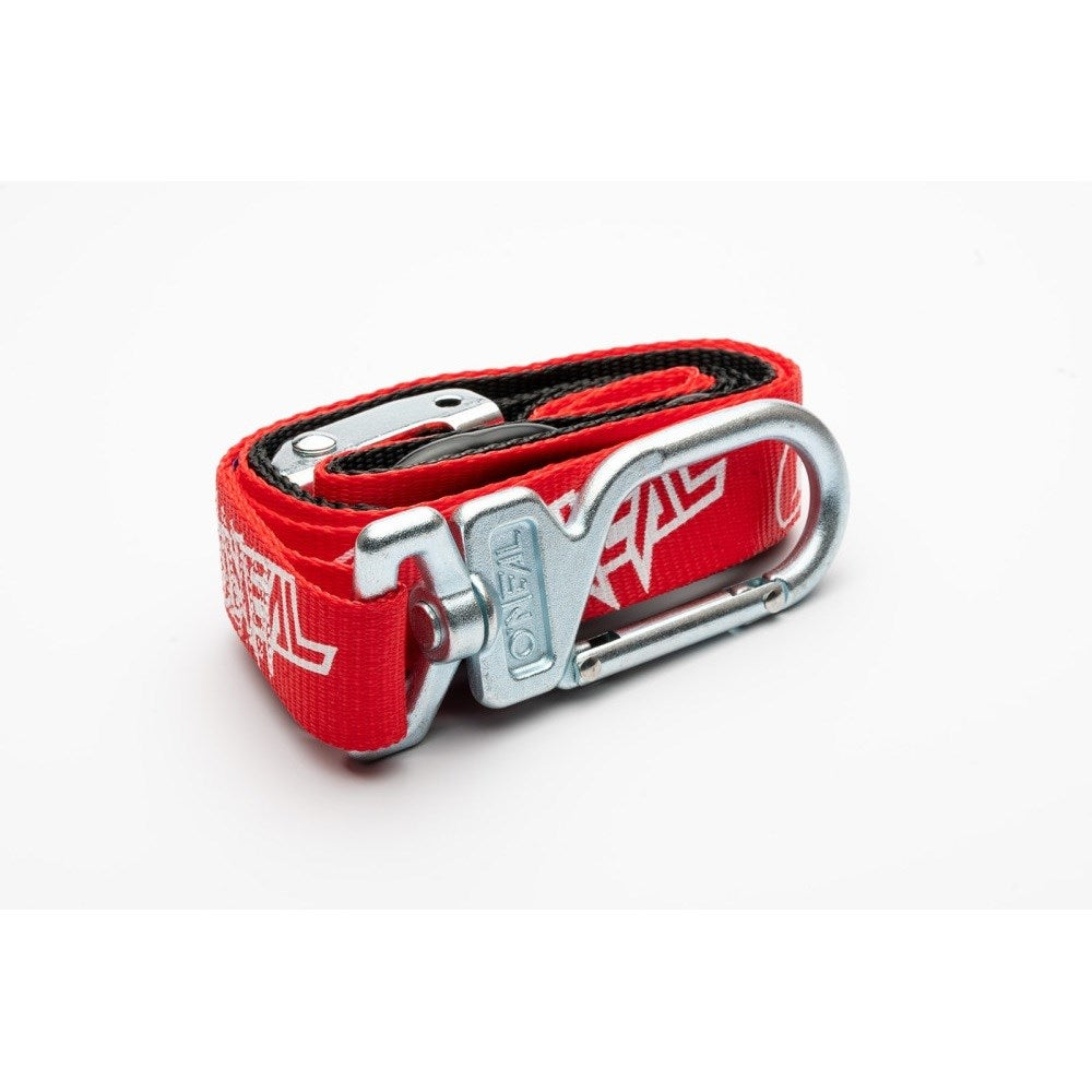 ONEAL SWIVEL DLX TIEDOWNS 1.5 S/LOOP & SWIVEL SECURE HOOK BLK/RED (CTN10)