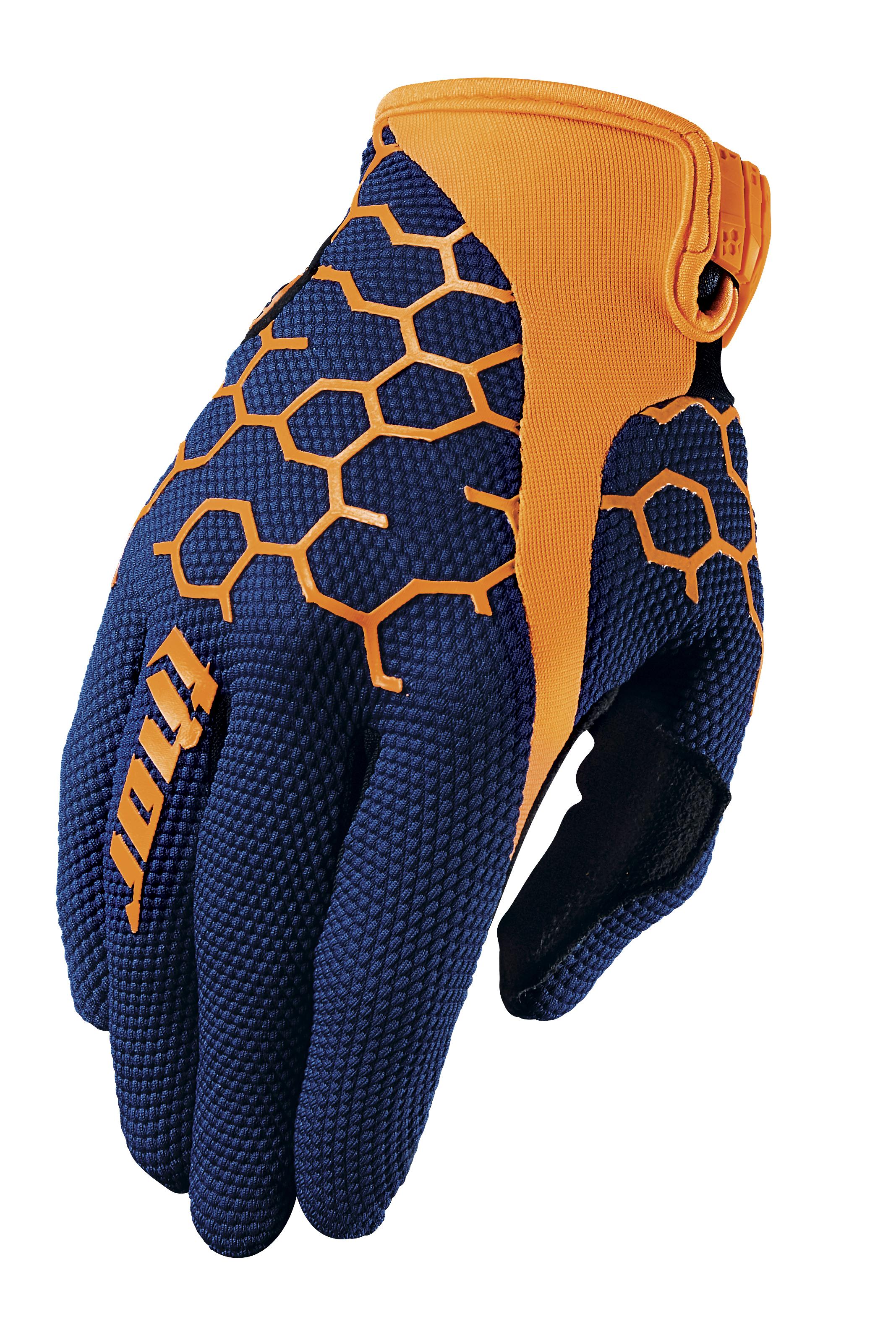 Glove S17 Draft Navy/Org XS – XS 3330-3906