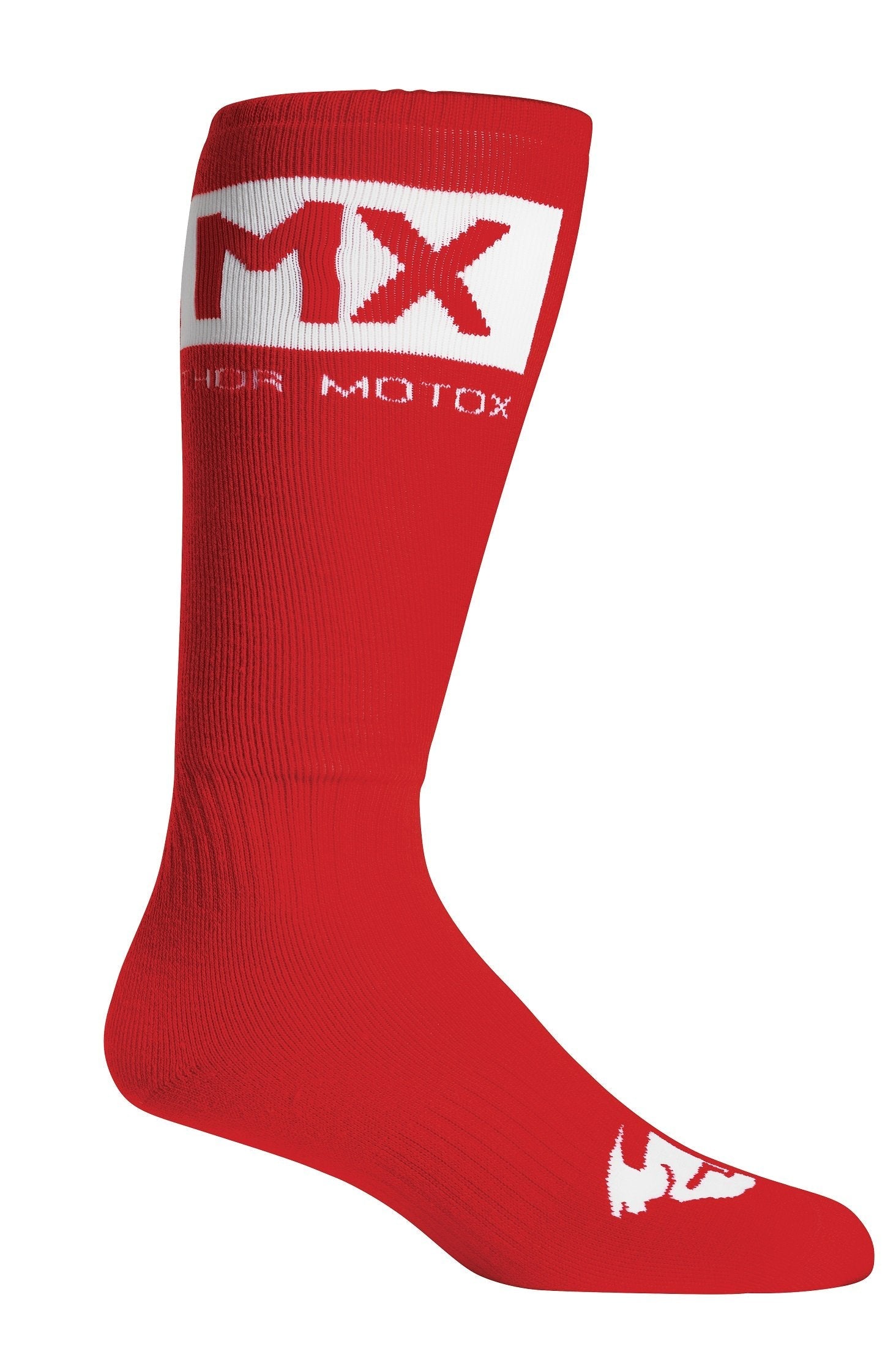 Sock Yth MX Solid Red/White 1-6 3431-0661